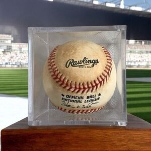 Rawlings ONL Baseball William D White 1989-94 Signed Ball w/ Display Case